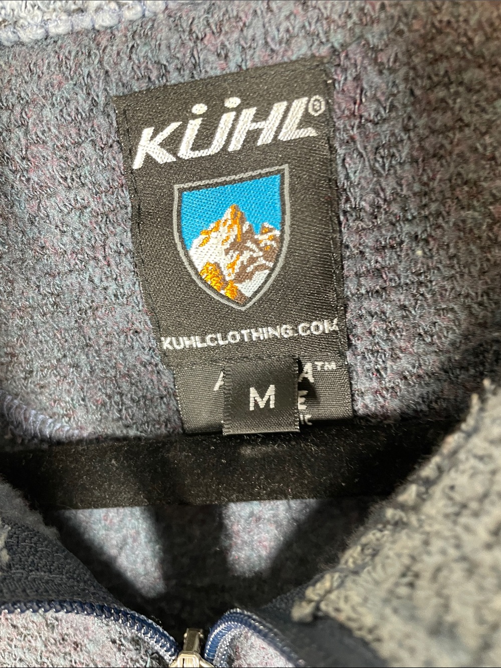 Kuhl Women's Gray Blue Full Zip Fleece Jacket Medium Outdoor Hiking Sweater - Picture 4 of 12